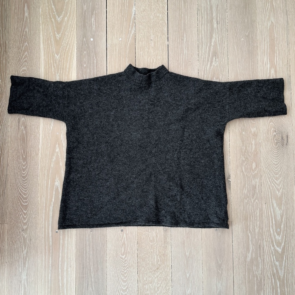 Jenni Kayne oversized wide sleeve mockneck sweater